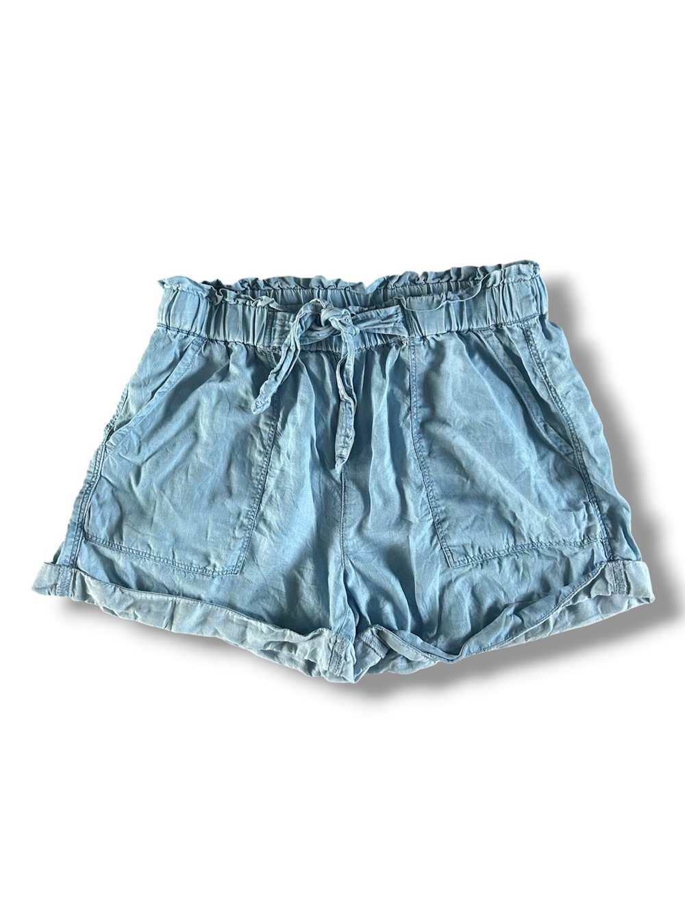 [aerie] Chambray Shorts Elastic Waist